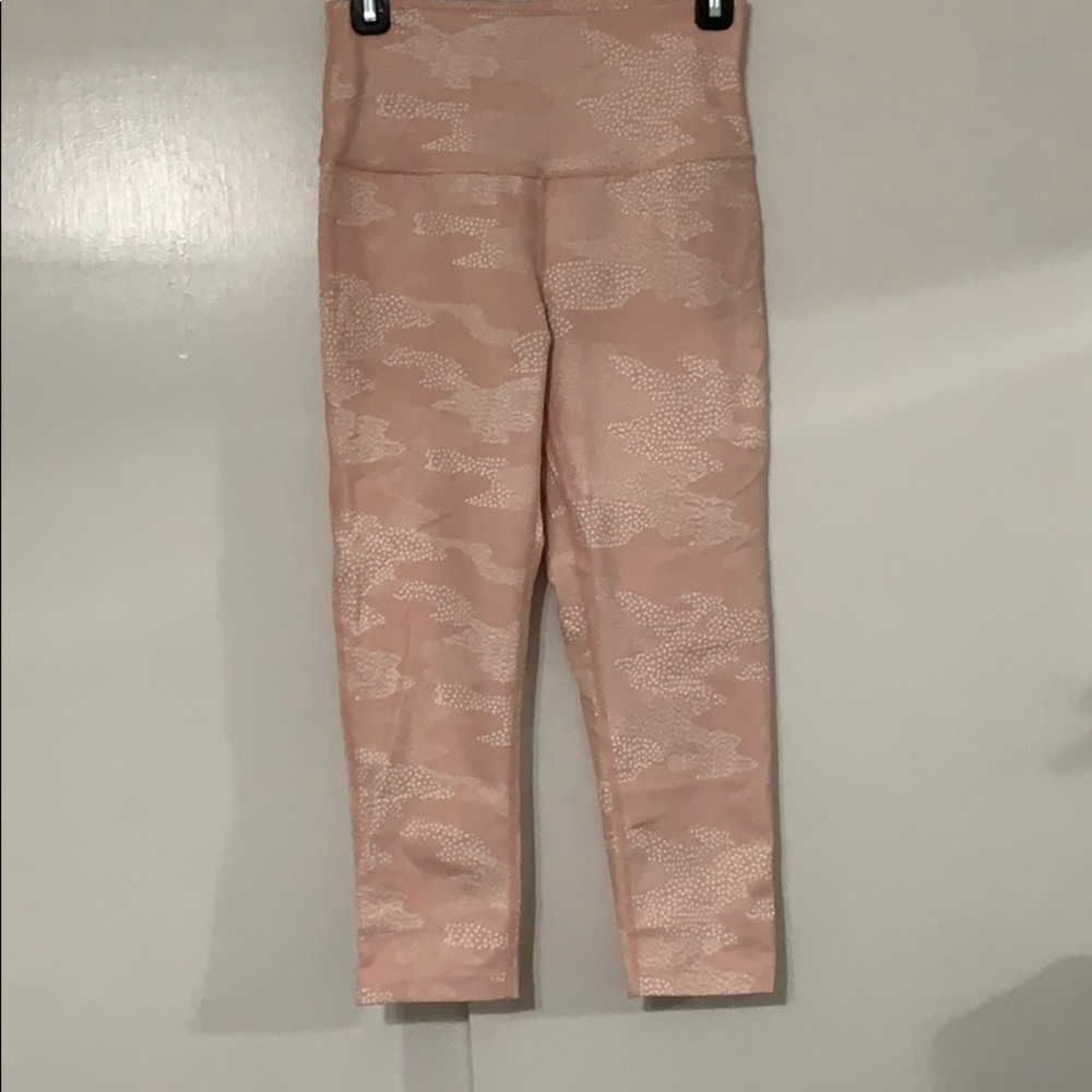 Zella high rise pink camo crop legging